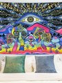 Hippy Mushroom Tapestry, Size: 37.40x28.74inch, 4 image