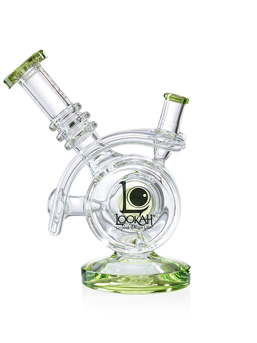 Cute Mini Recycler Dab Rig - Lemon Green