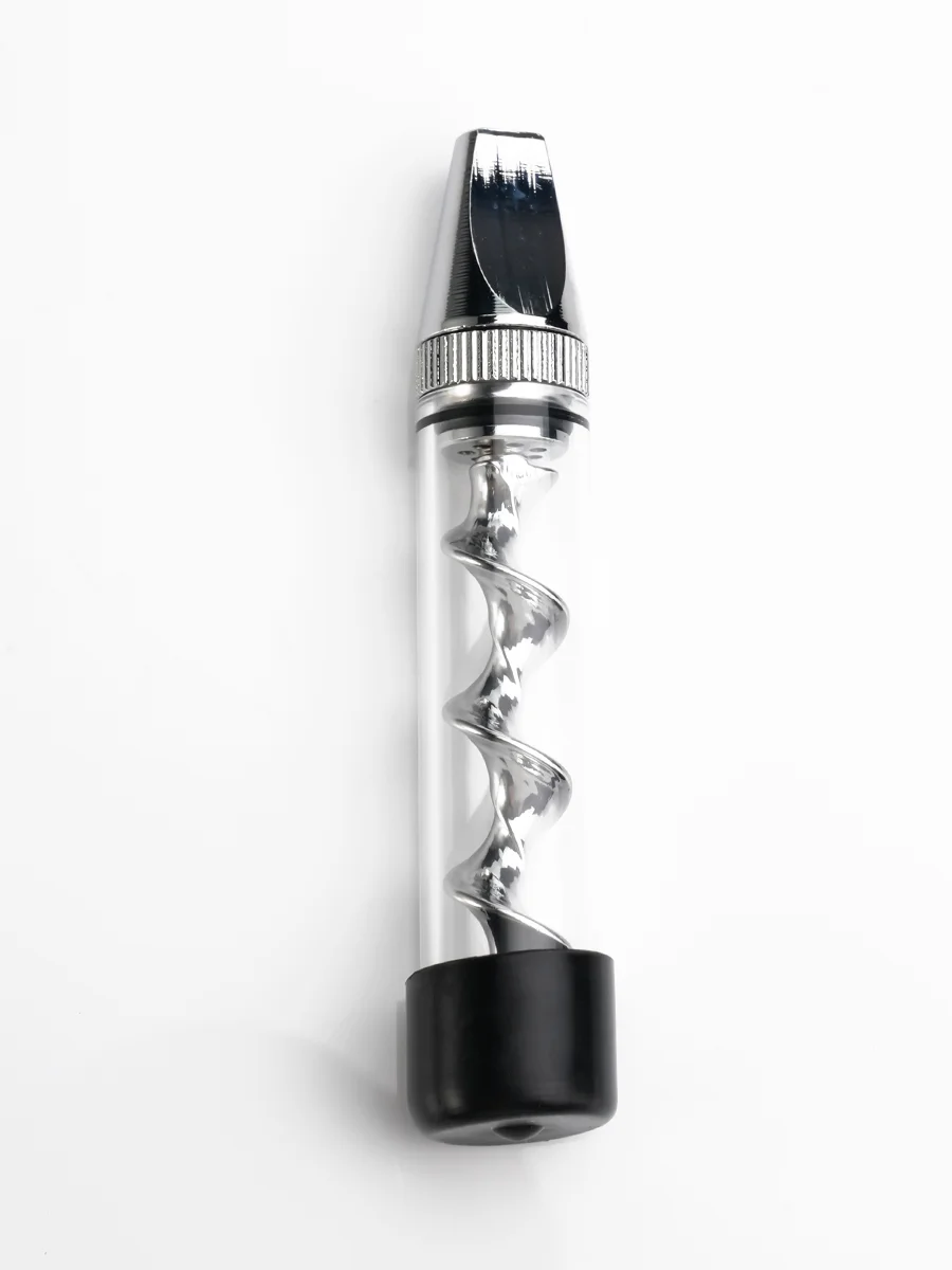Mini2 Glass Blunt Pipe Silver Mini2 Glass Blunt Pipe Silver