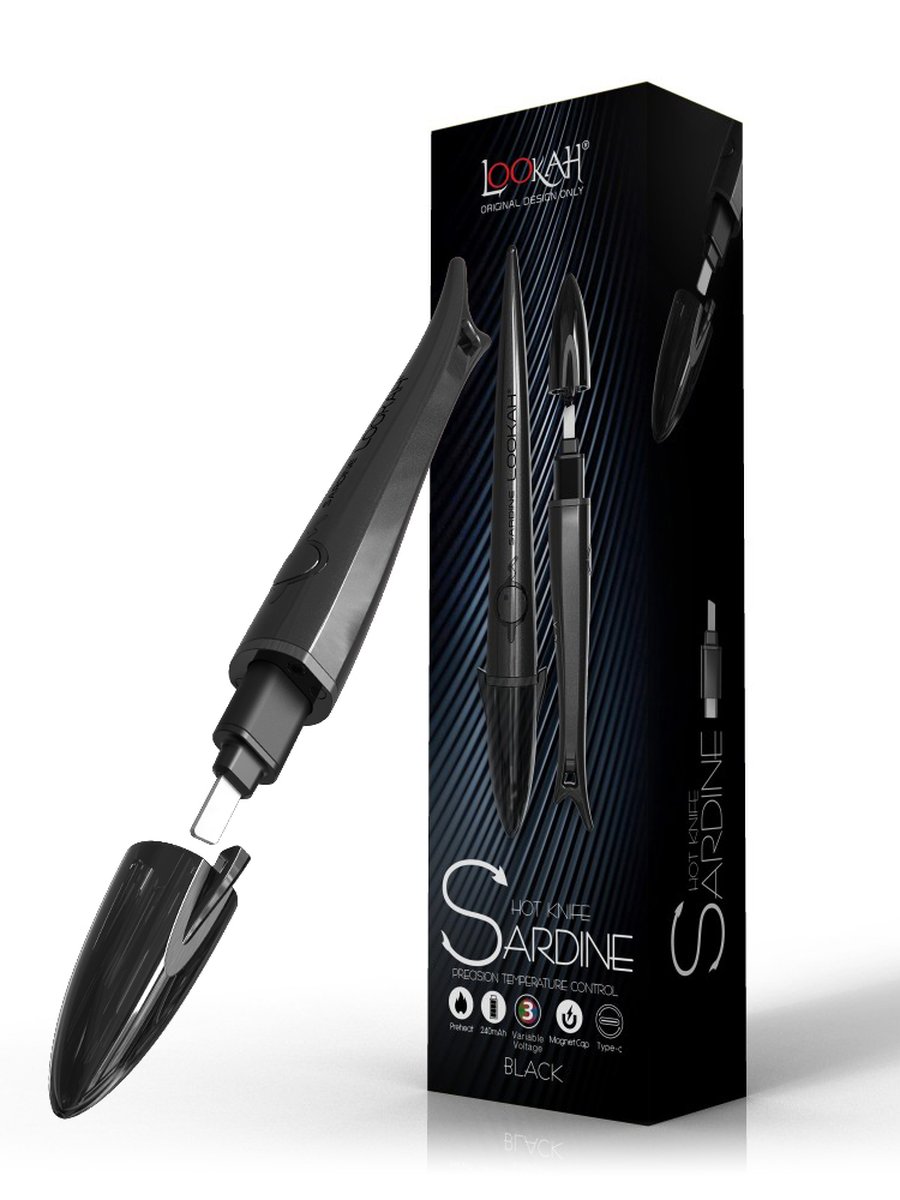 Sardine Hot Knife Electric Dab Tool, Color: Gray Sardine Hot Knife Electric Dab Tool, Color: Gray