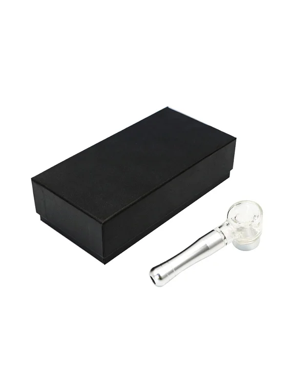 Metal Glass Sherlock Hand Pipe4 Metal Glass Sherlock Hand Pipe4