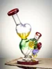 Lookah Rig 8“ Cute Heart-Shaped Glass Dab Rig, Colors: Red, 4 image Lookah Rig 8“ Cute Heart-Shaped Glass Dab Rig, Colors: Red, 4 image