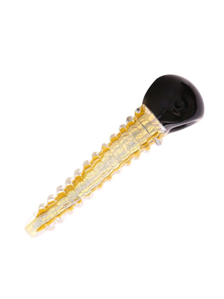 Gold Threaded Glass Pipe