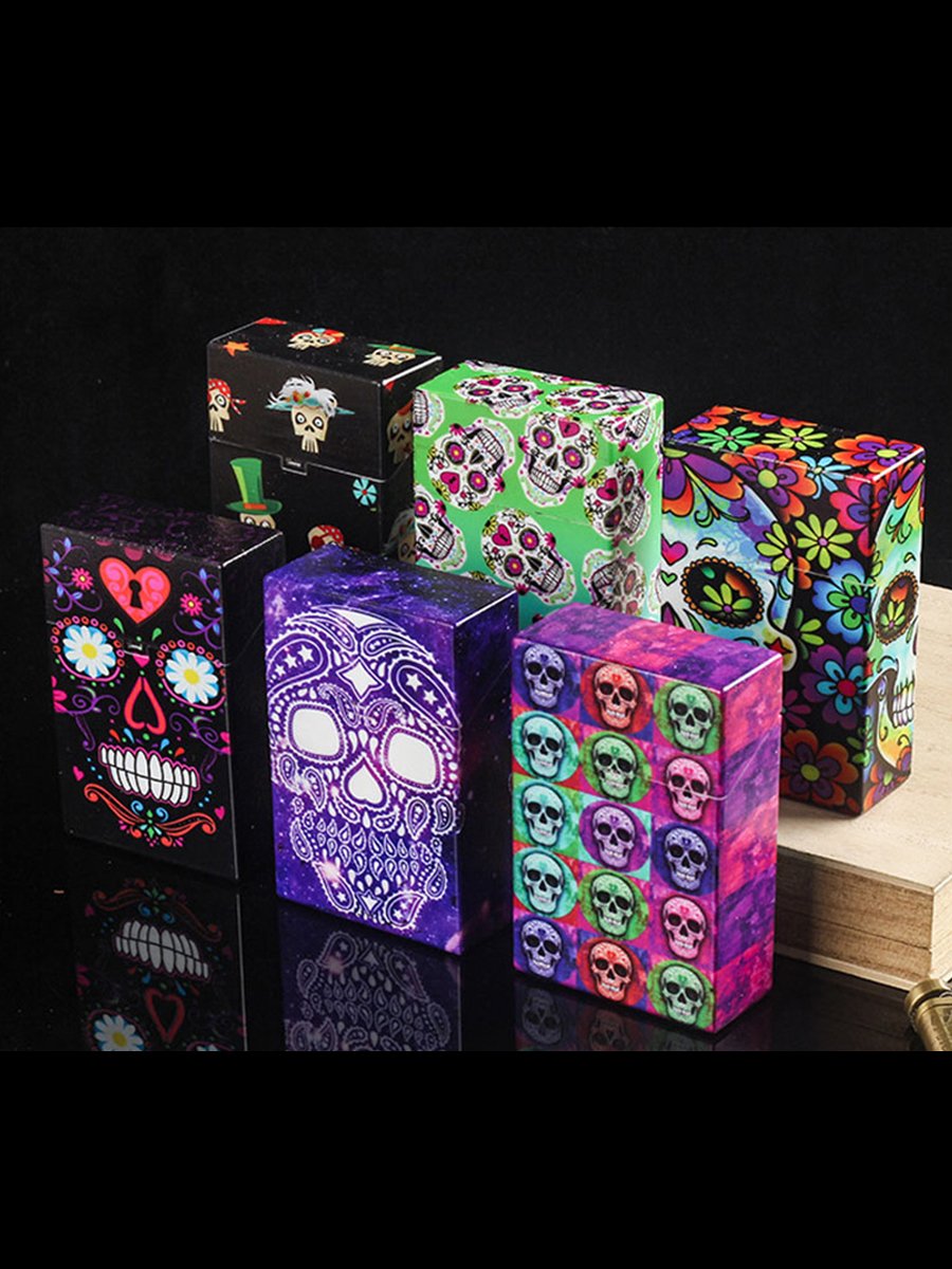 1PC Colorful Cartoon Skull Weed Case Details2 1PC Colorful Cartoon Skull Weed Case Details2