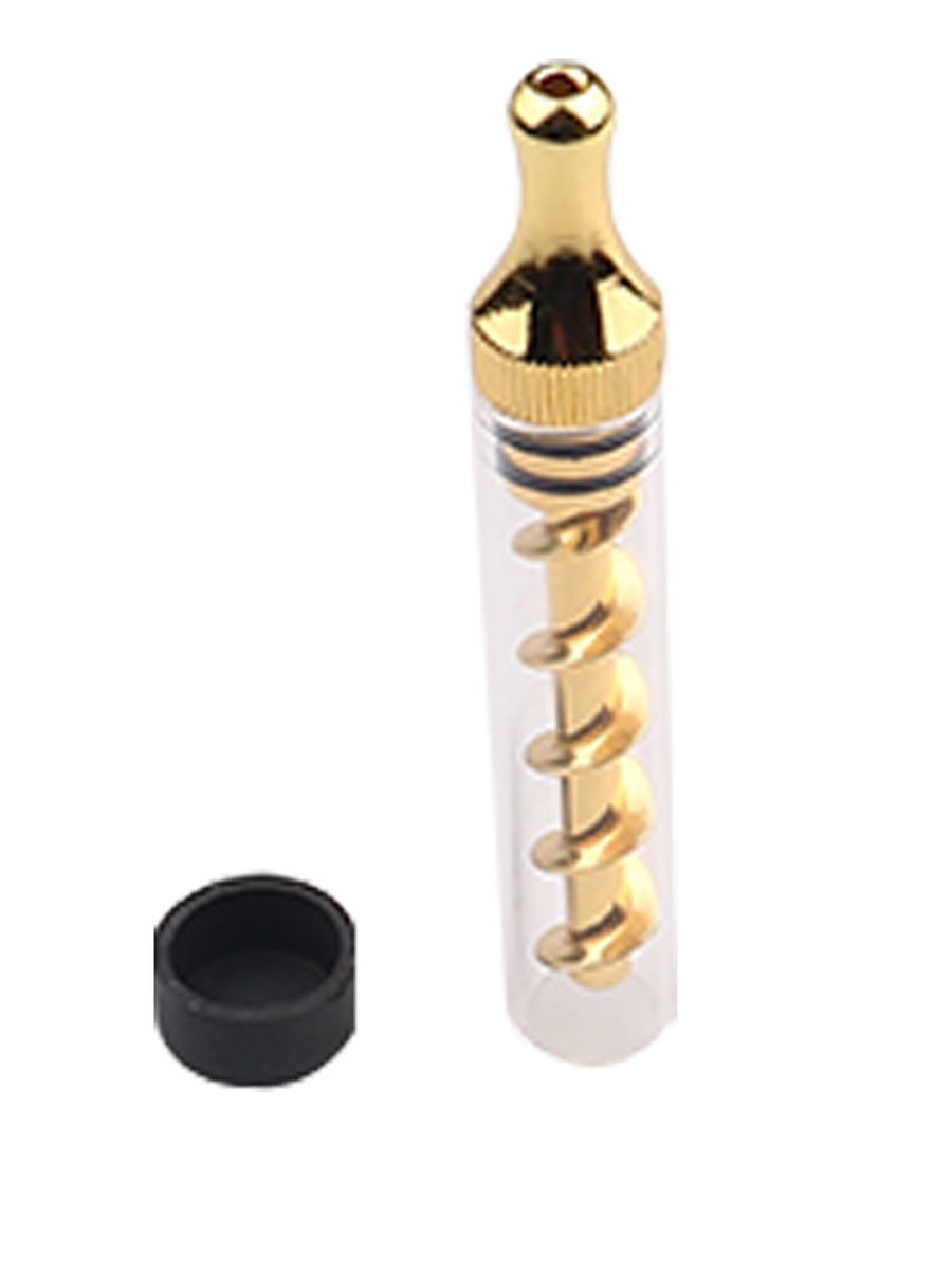 Gold Creative Spiral Glass Blunt Gold Creative Spiral Glass Blunt