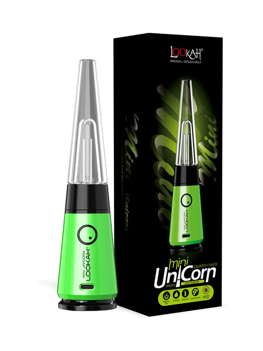 LOOKAH Unicorn Mini Electric Dab Rigs Green LOOKAH Unicorn Mini Electric Dab Rigs Green