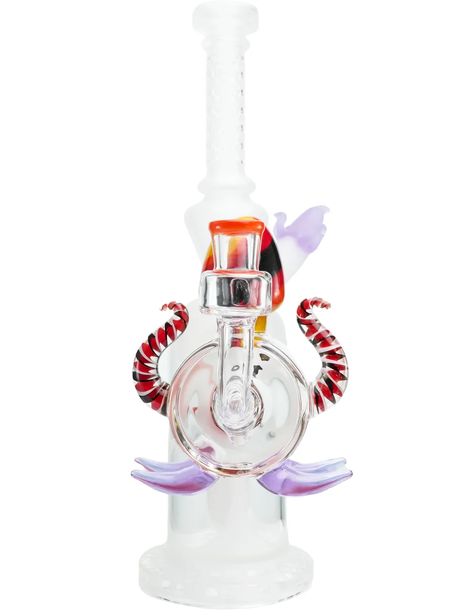 14mm Male 90° Cute Squid Glass Ash Catcher for Bong, Colors: Red, 11 image 14mm Male 90° Cute Squid Glass Ash Catcher for Bong, Colors: Red, 11 image