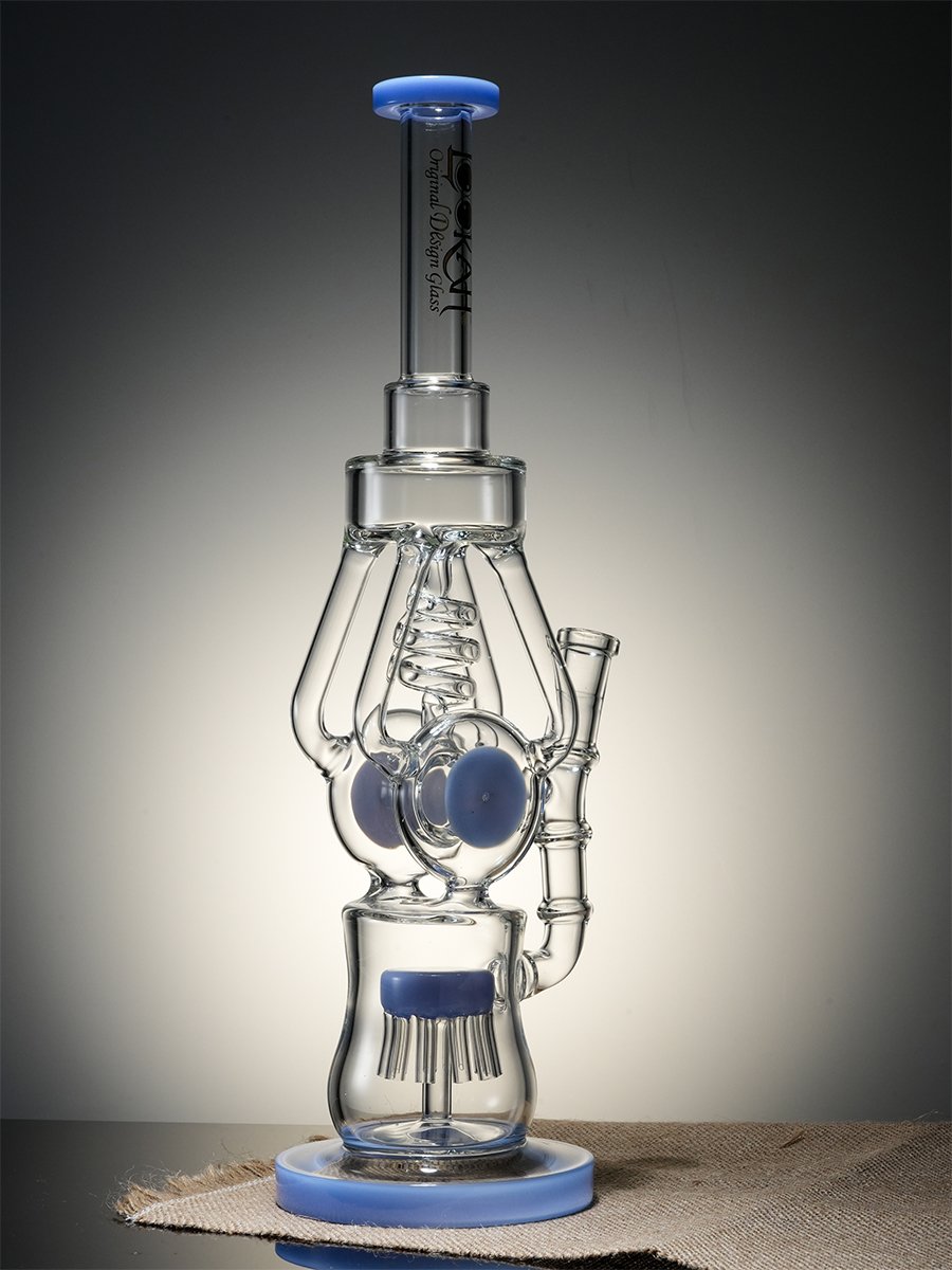 Lookah Bong 16.3 " Heavy-Duty Recycler Water Pipe -Blue Jade, Colors: Blue Jade , 7 image Lookah Bong 16.3 " Heavy-Duty Recycler Water Pipe -Blue Jade, Colors: Blue Jade , 7 image