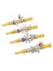 4PCS Diamond Animal Pendant Metal Pipe