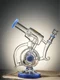 Lookah Bong 9.85" Recycler Glass Soccer Water Pipe, Colors: Blue Jade 