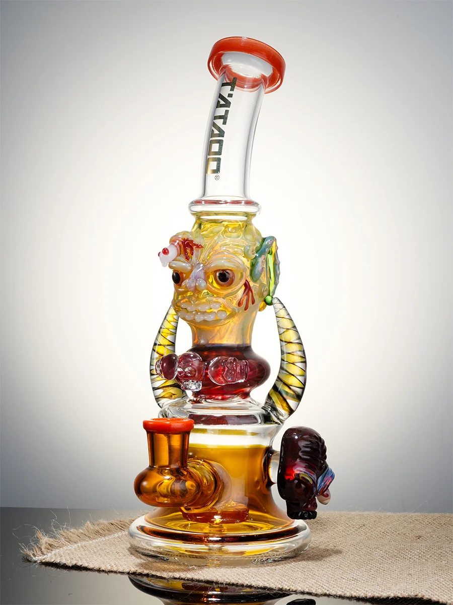 Lookah Rig 10.5" Cool  Mini Cool Sacrifice Skull Dab Rig8 Lookah Rig 10.5" Cool  Mini Cool Sacrifice Skull Dab Rig8