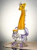 Yellow Lookah Bong 8.6" Mini Cute Elegant Hippo Glass Water Pipe7 Yellow Lookah Bong 8.6" Mini Cute Elegant Hippo Glass Water Pipe7