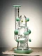 Lookah Bong 12" Robotic Glass Recycler  Water Pipe, Colors: Green
