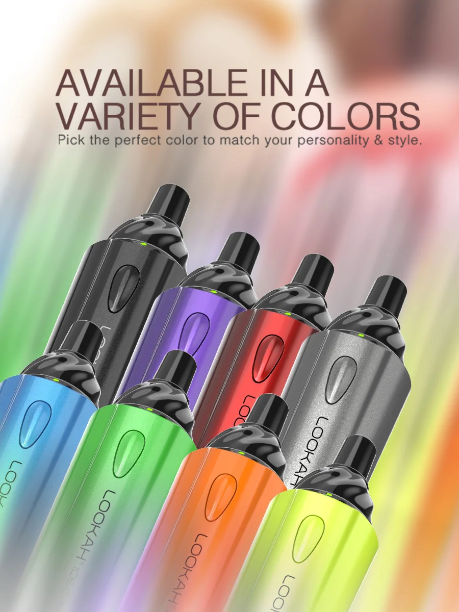LOOKAH Ice Cream Best Portable Dry Herb Vaporizer, Color: Orange, 2 image