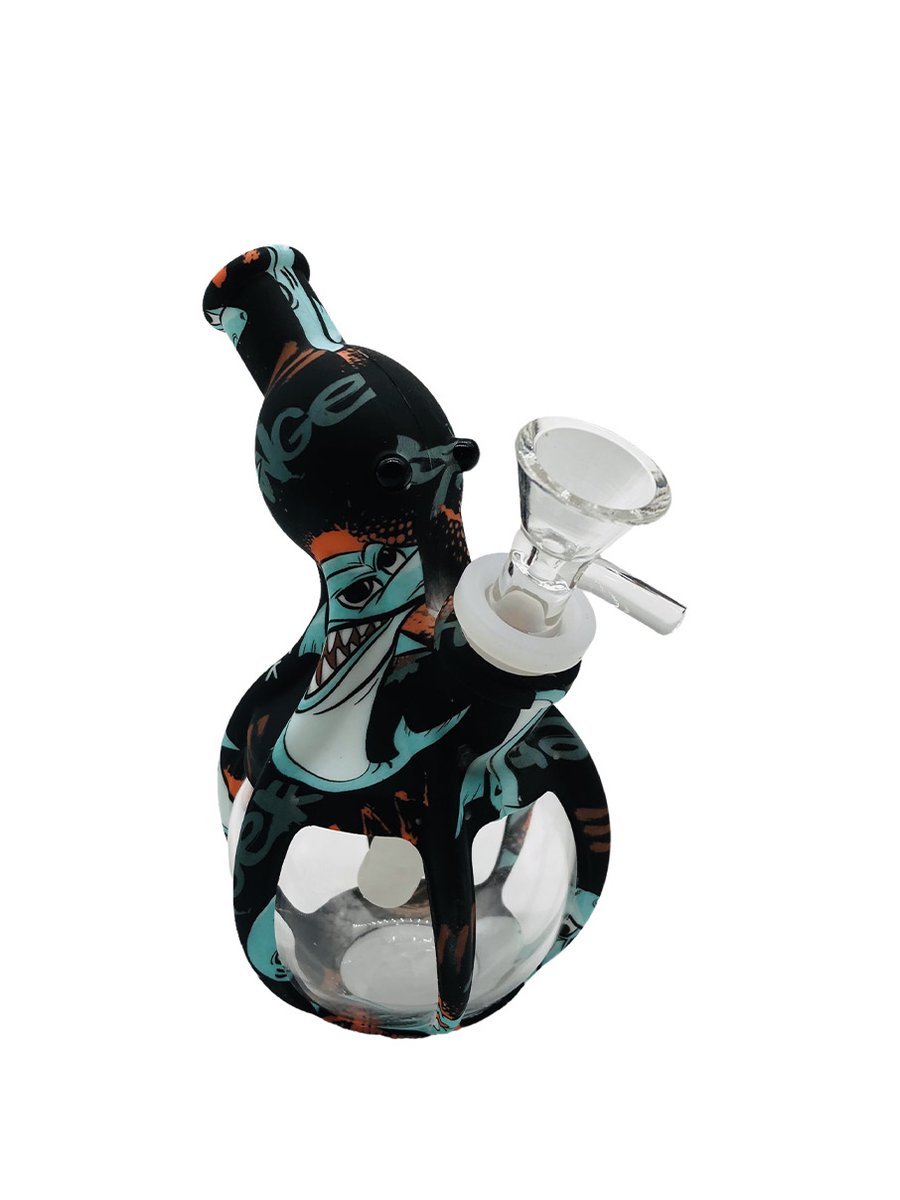 Cuttlefish Patterned Silicone Bong