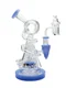 9&quot; Mini Recycler Spiral Beaker Bong - Blue