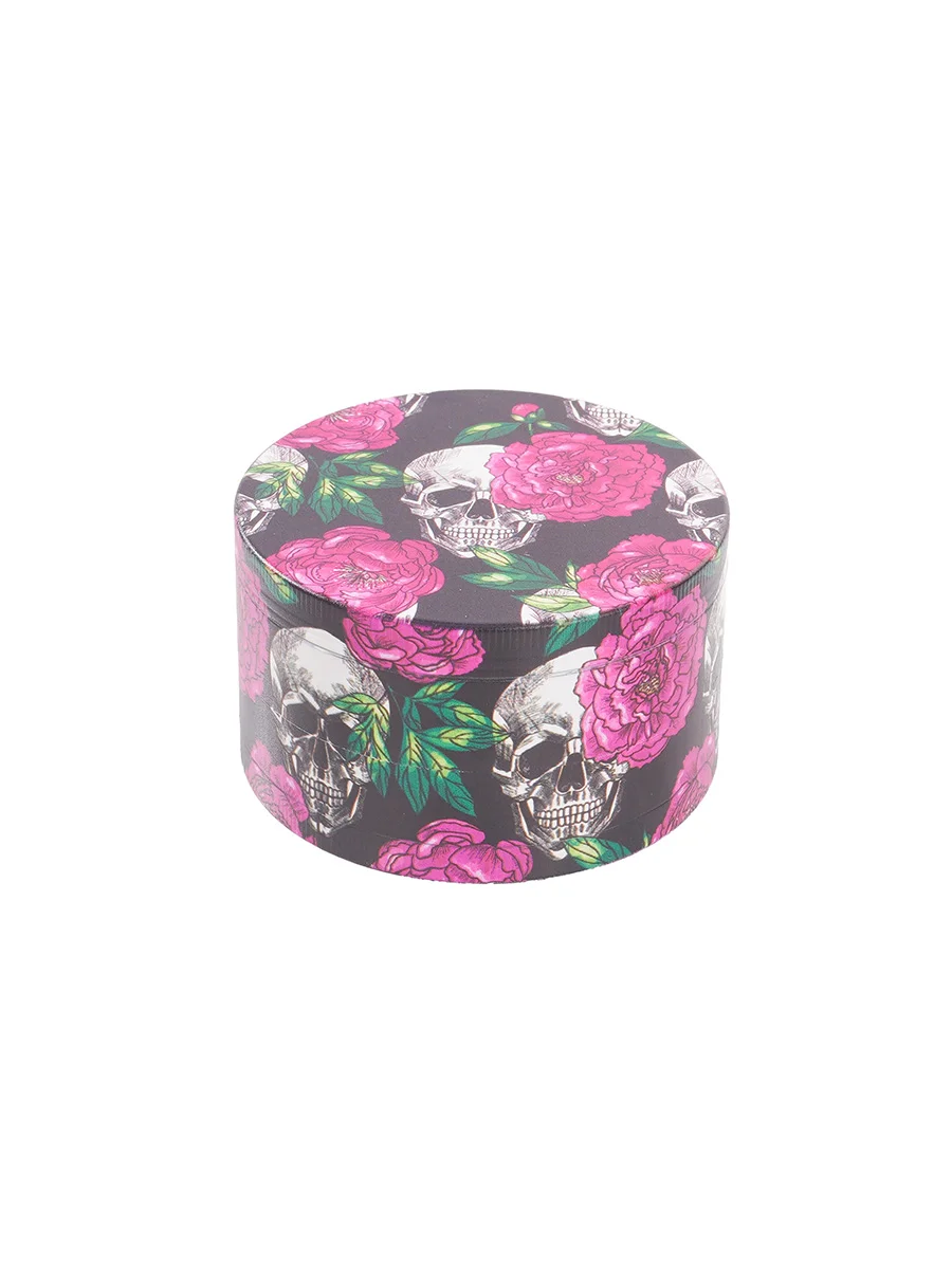 4 Layer Flower Skull Herb Grinder2 4 Layer Flower Skull Herb Grinder2