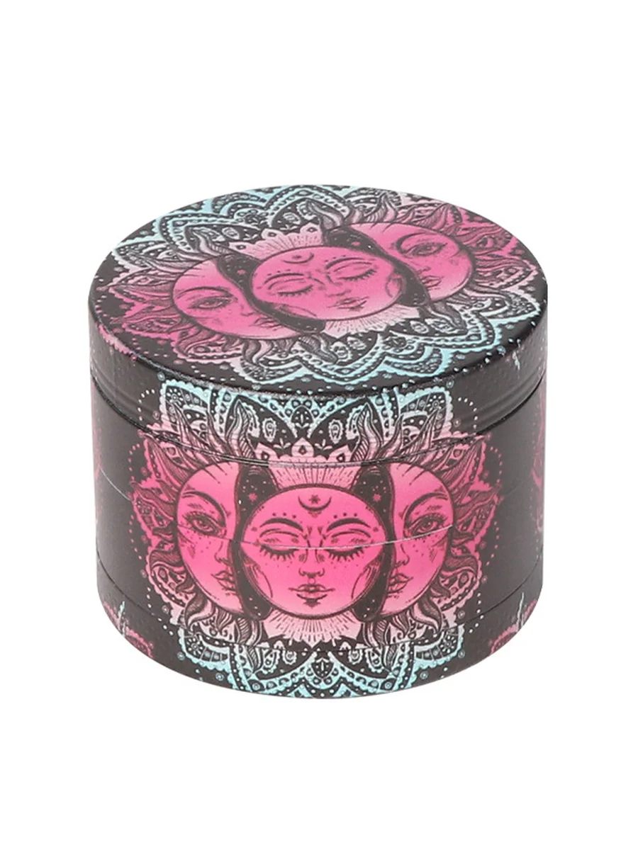 4 Layer 50mm Mandala Pattern Herb Grinder
