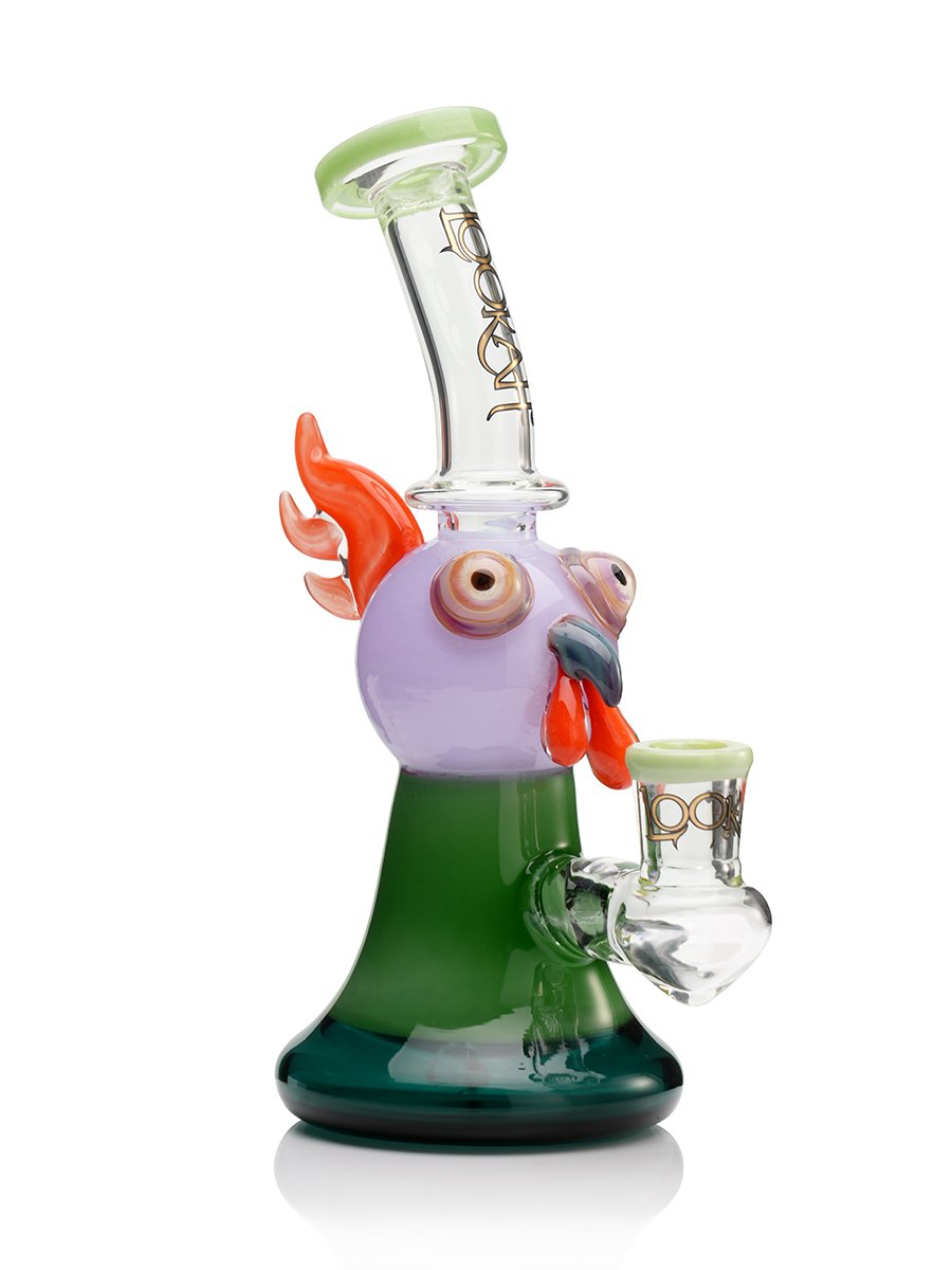 Green portable cartoon owl dab rig Green portable cartoon owl dab rig