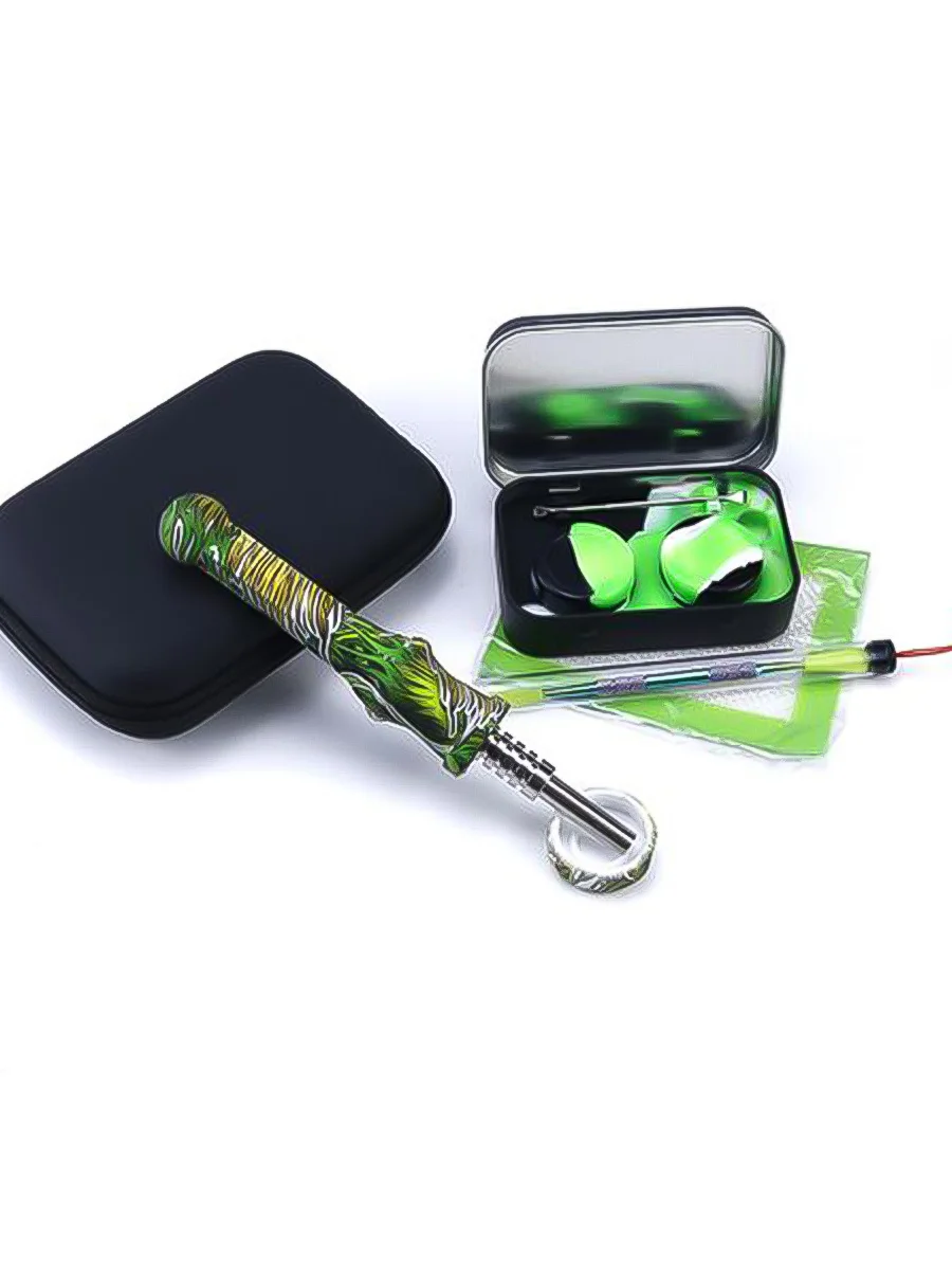 4-In-1 Silicone Dab Straw Kit With Case6 4-In-1 Silicone Dab Straw Kit With Case6