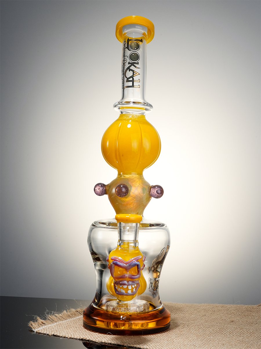 Lookah Bong Lanterns Glass Water Pipe, Color: Yellow, 8 image Lookah Bong Lanterns Glass Water Pipe, Color: Yellow, 8 image