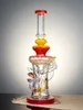Lookah Bong 12" Cool Crystal Recycler Water Pipe, Colors: Orange, 3 image