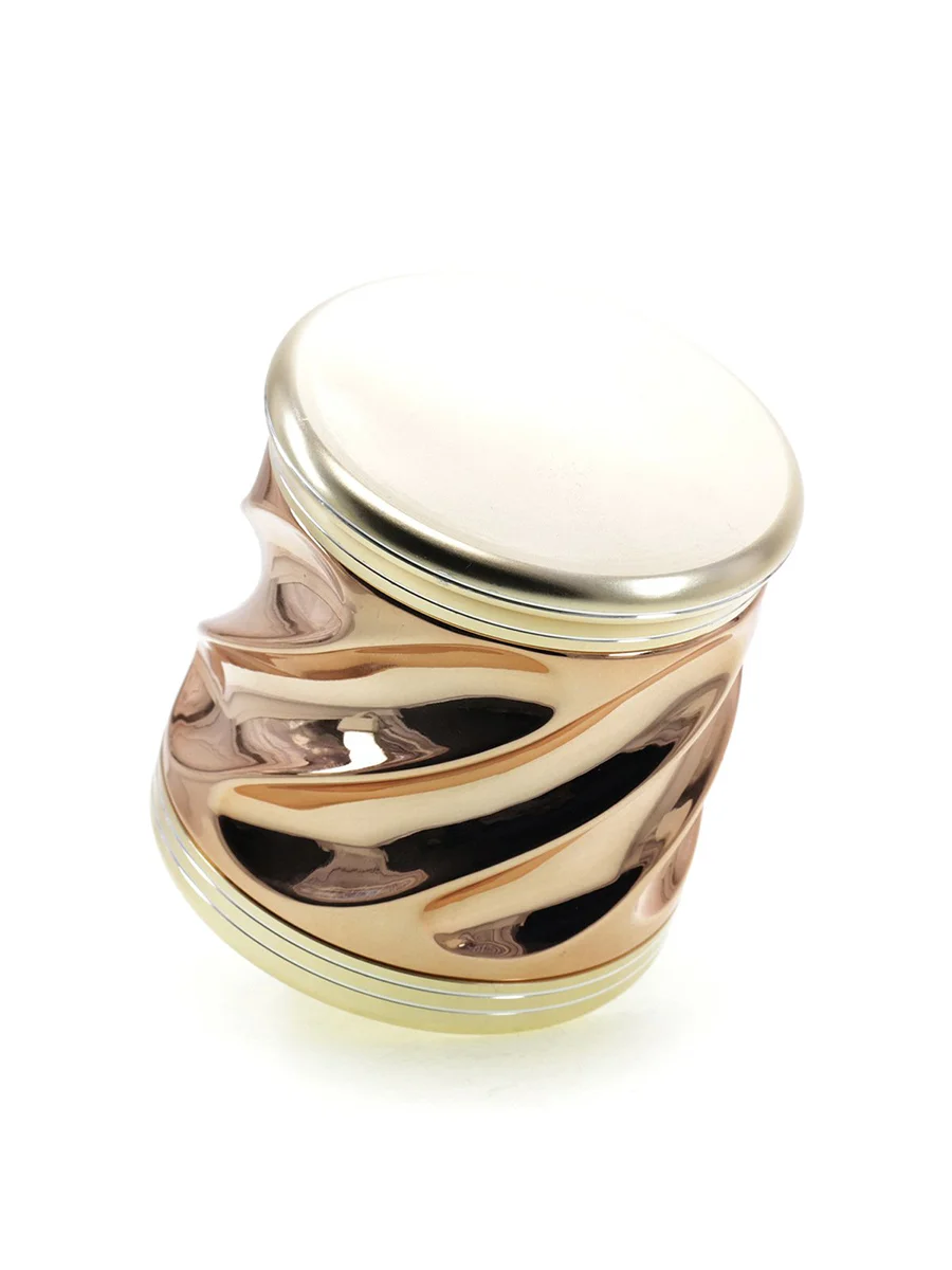 New Colorful Spiral Pattern Four Zinc Alloy Plastic Flat Metal Herb Grinder New Colorful Spiral Pattern Four Zinc Alloy Plastic Flat Metal Herb Grinder