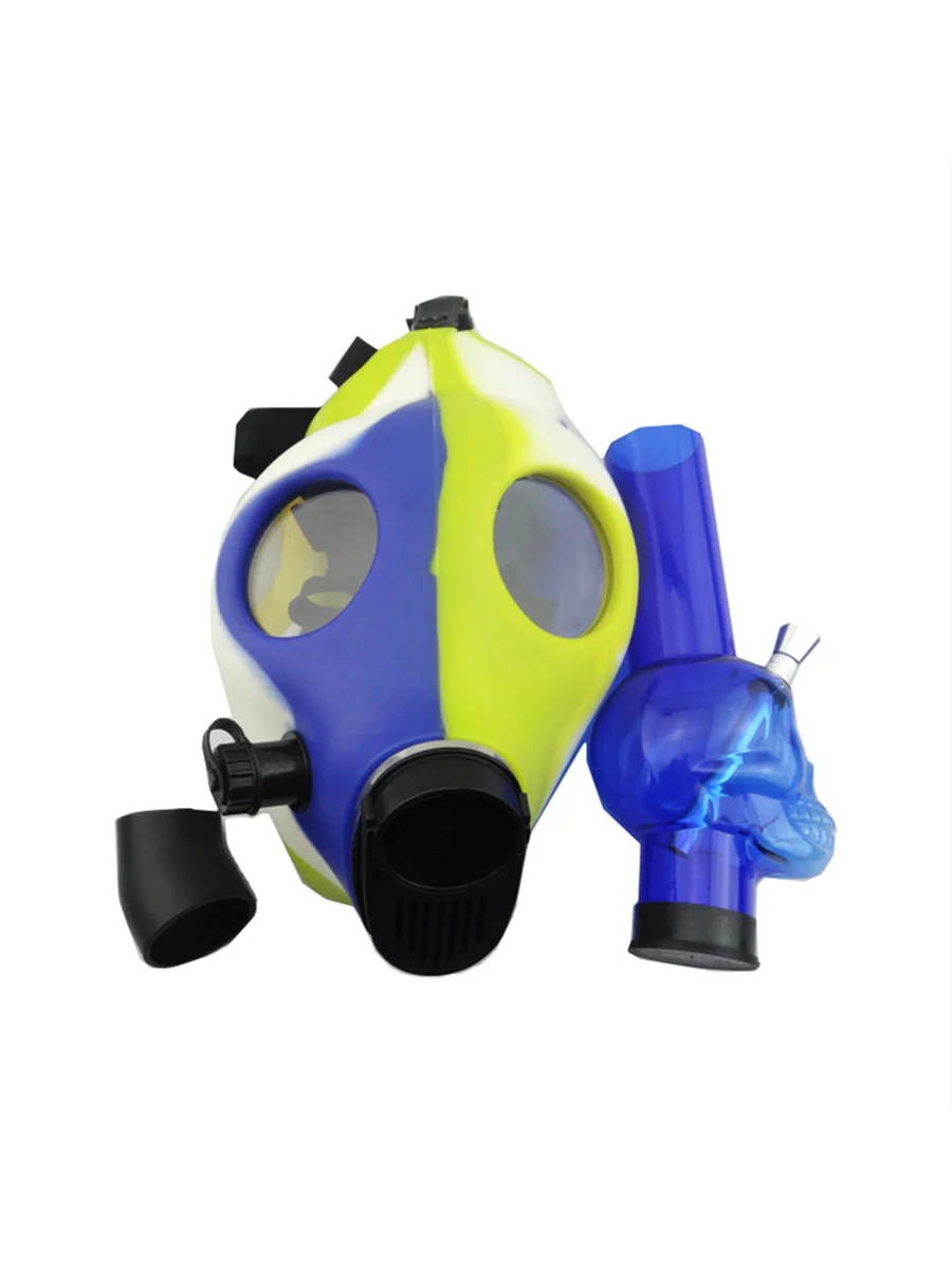 Skull Three-Color Silicone Gas Mask Bong Skull Three-Color Silicone Gas Mask Bong