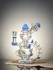 Lookah Rig 8.7" Novelty Rare Hourglass Spine Dab Rig, Colors: Blue, 5 image Lookah Rig 8.7" Novelty Rare Hourglass Spine Dab Rig, Colors: Blue, 5 image