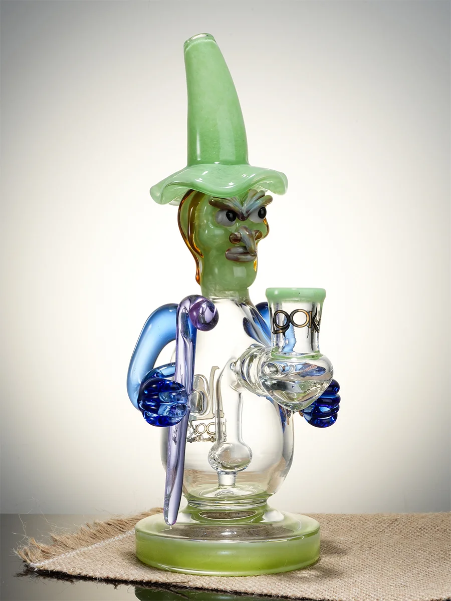 Lookah Rig 9.4" Cool Mystic Wizard Dab Rig, Colors: Yellow, 5 image Lookah Rig 9.4" Cool Mystic Wizard Dab Rig, Colors: Yellow, 5 image