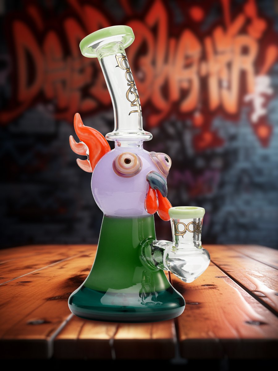 7.8” Cute Cartoon Owl Dab Rig, Colors: Green 7.8” Cute Cartoon Owl Dab Rig, Colors: Green