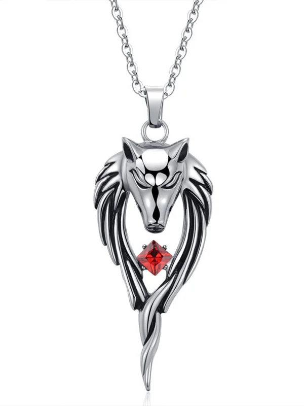 Wolf Head Totem Pendant