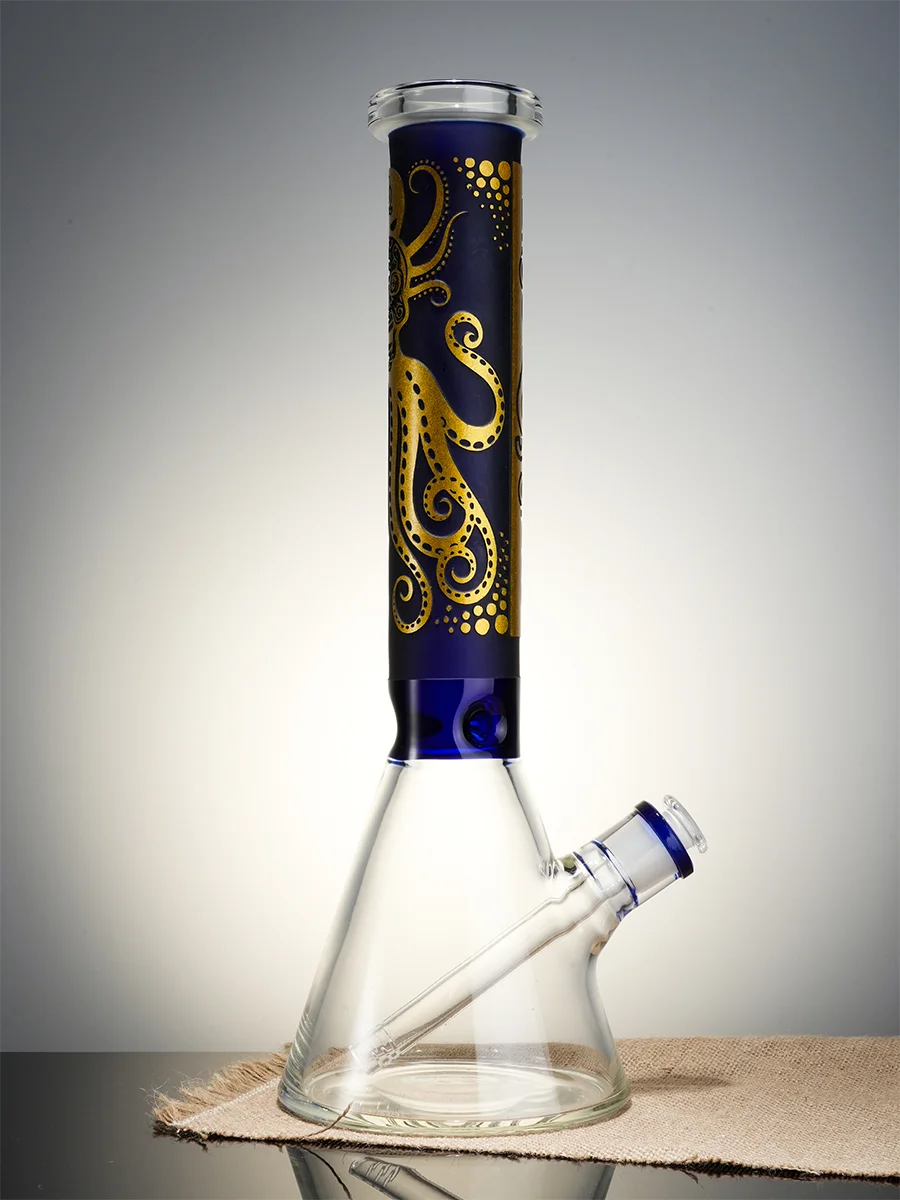 Lookah Bong 15.5" Tag Beaker Glass Water Pipe3 Lookah Bong 15.5" Tag Beaker Glass Water Pipe3