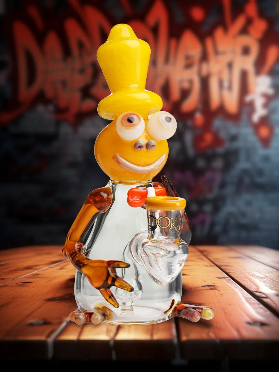 Cool Frog Themed Dab Rig yellow Cool Frog Themed Dab Rig