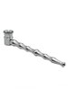 Bamboo Shape Metal Smoke Pipe, Color: Silver