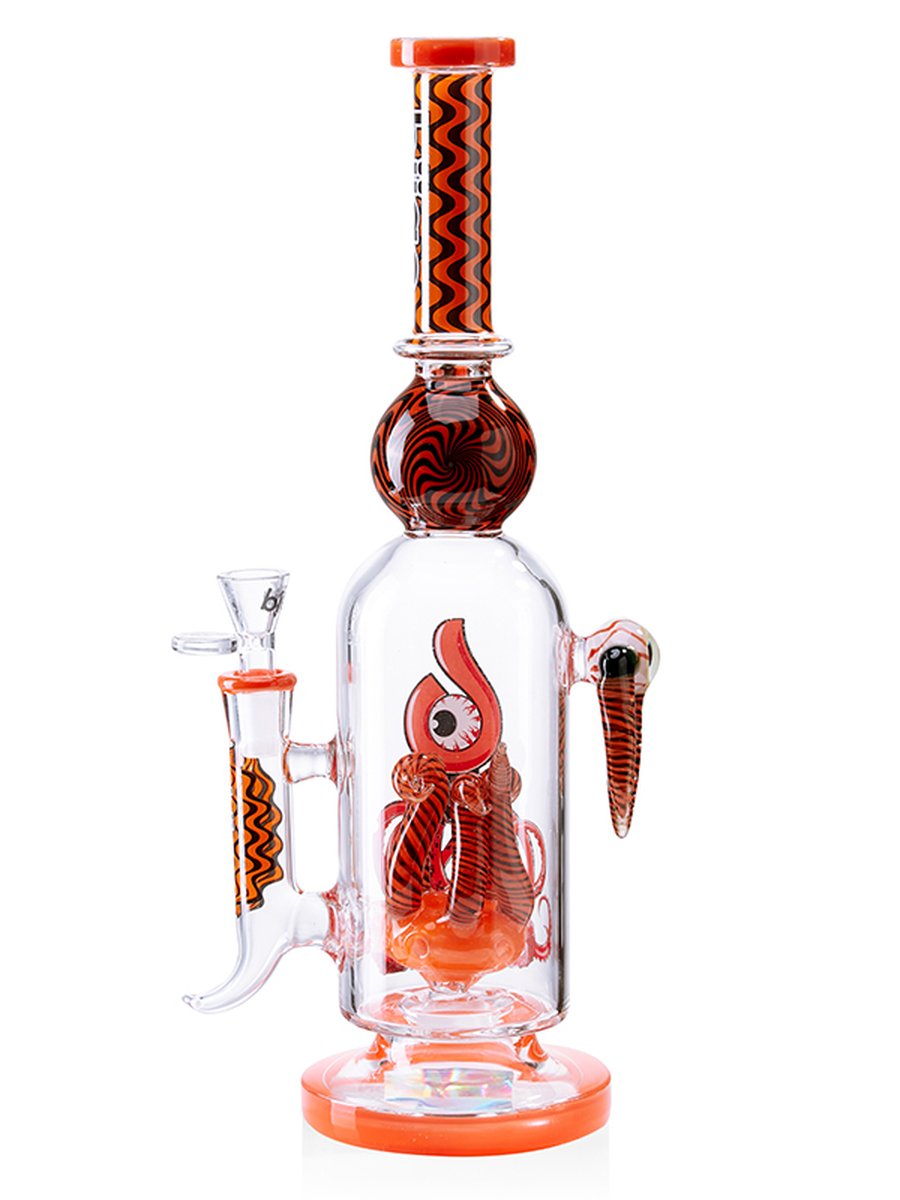 Lookah Bong 13.5 " Cute Anime Octopus Bubble Bong Water Pipe - Orange, Colors: Orange, 2 image Lookah Bong 13.5 " Cute Anime Octopus Bubble Bong Water Pipe - Orange, Colors: Orange, 2 image