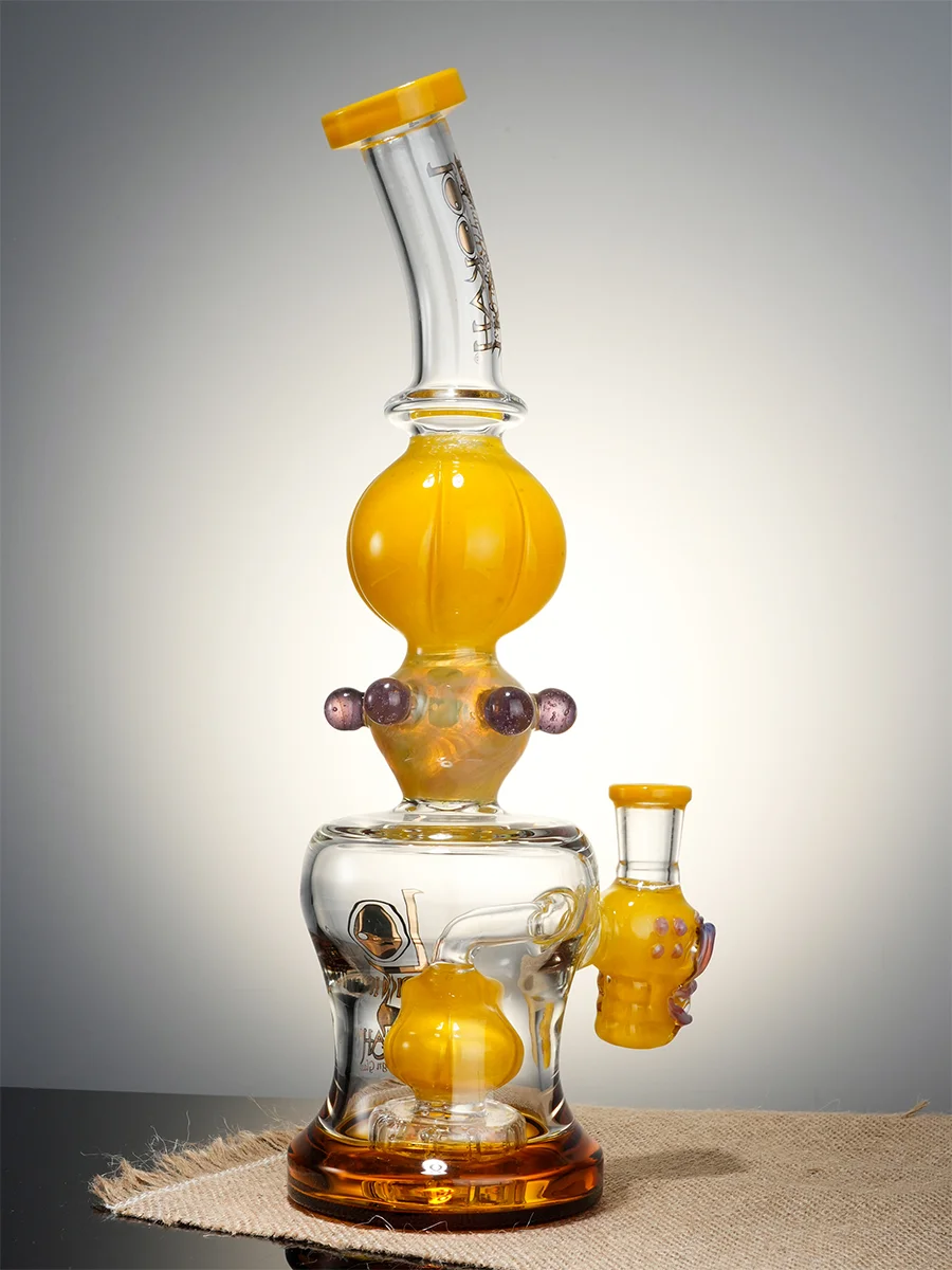 Lookah Bong Lanterns Glass Water Pipe, Color: Yellow, 9 image Lookah Bong Lanterns Glass Water Pipe, Color: Yellow, 9 image