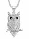 Owl Pendant Necklace, Color: Silver