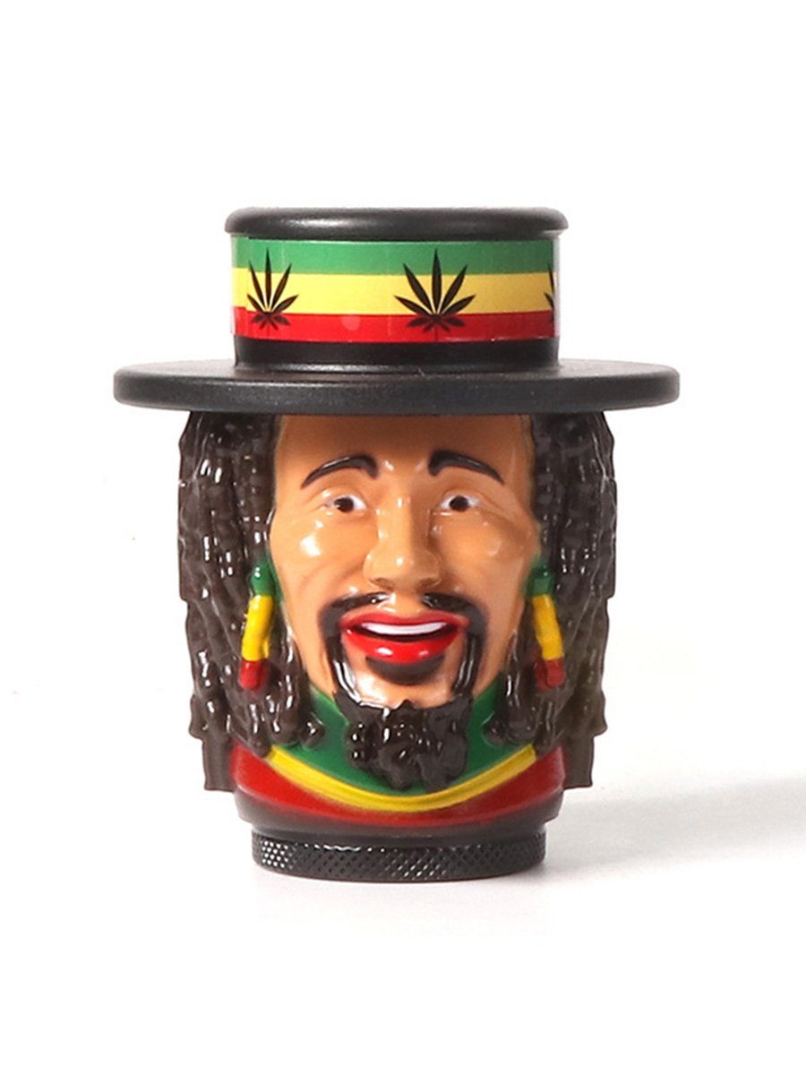 Jamaican Head Herb Grinder, 2 image Jamaican Head Herb Grinder, 2 image