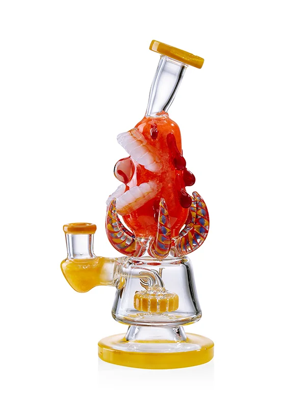 10" Horror Themed Bong, Colors: Yellow 10" Horror Themed Bong, Colors: Yellow