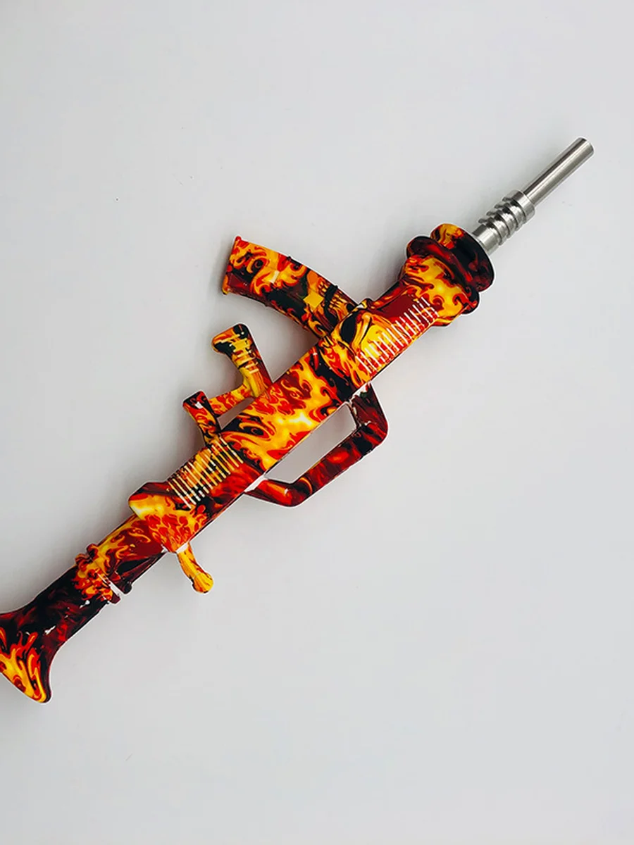 Machine Gun Silicone Glass Nectar Collector Machine Gun Silicone Glass Nectar Collector