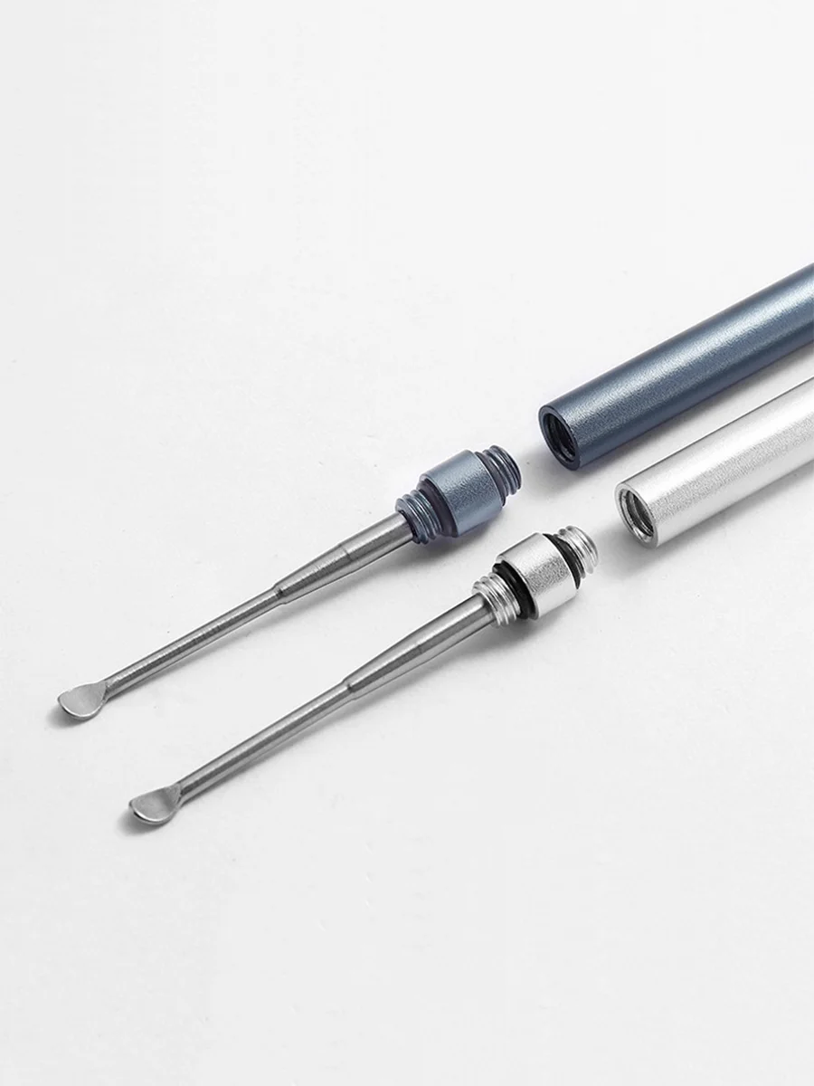 Portable Stainless Steel Dab Tools, Color: Gray-Blue, 5 image