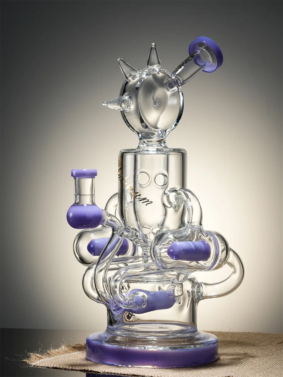 ulti Spike Spiral Inline Perc Recycler Water Pipe