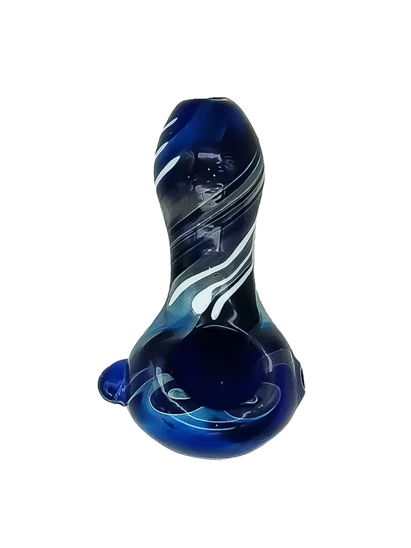 Smoked Silver Mixed Color Glass Pipe Smoked Silver Mixed Color Glass Pipe