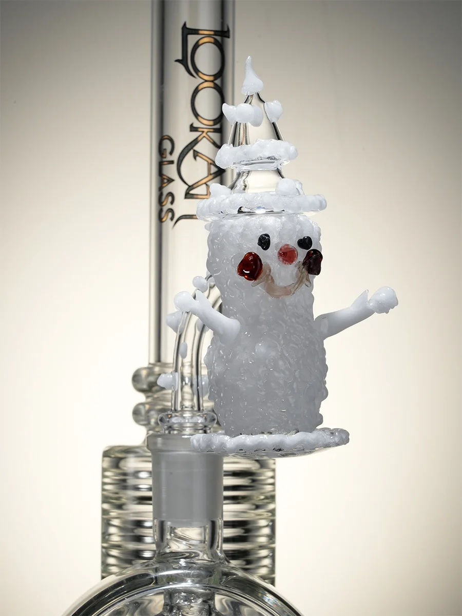 14MM Male 90° Snowman Quartz Dab Nail with Carb Cap, 6 image