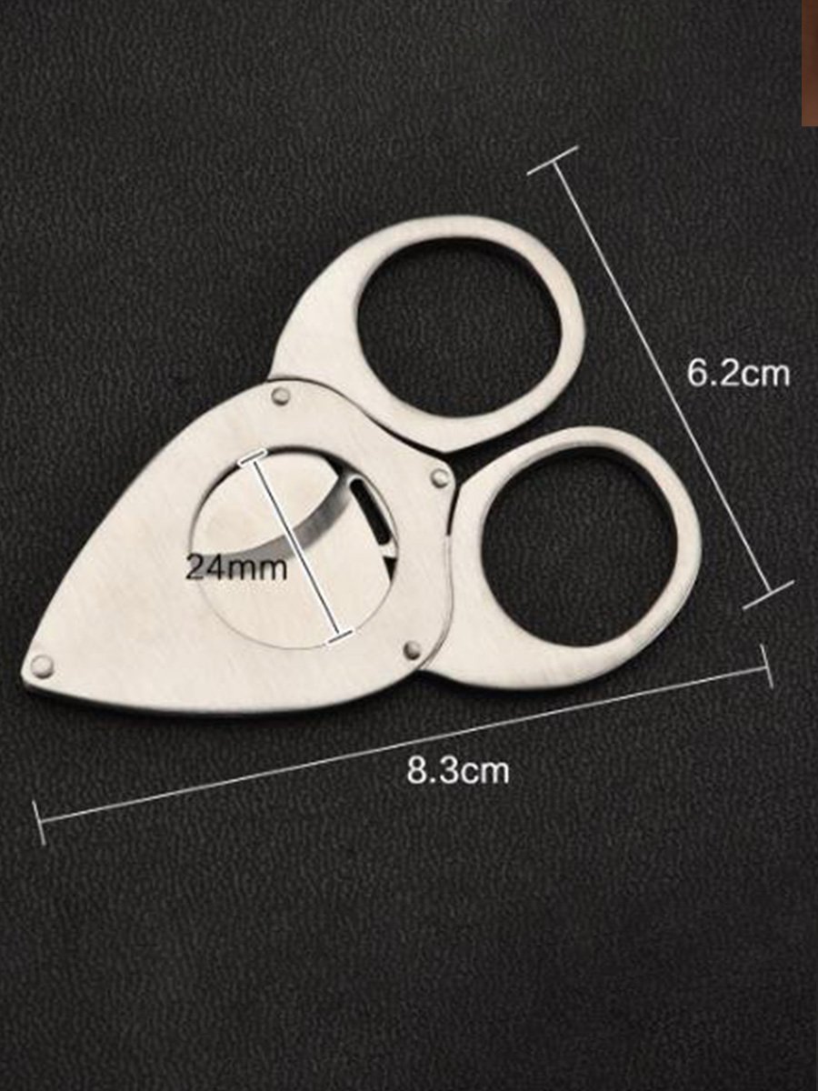 Super Sharp Double Blade Stainless Steel Cigar Cutter, 2 image