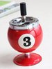 Creative Billiards Metal Ashtray red Creative Billiards Metal Ashtray red