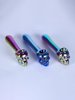 Rainbow Electroplated Skull Head Glass Pipe Main