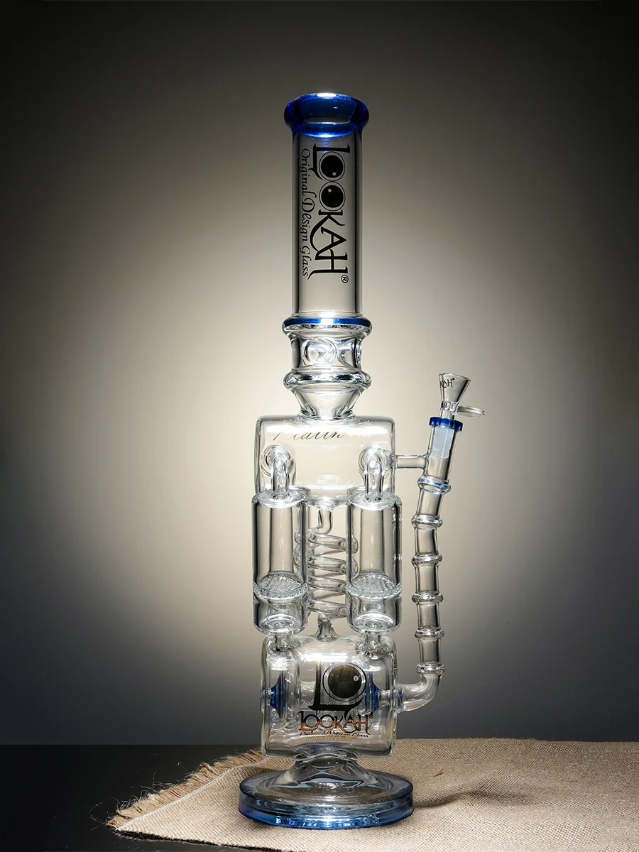 20&quot; Quad Honeycomb Glass Ice Bong