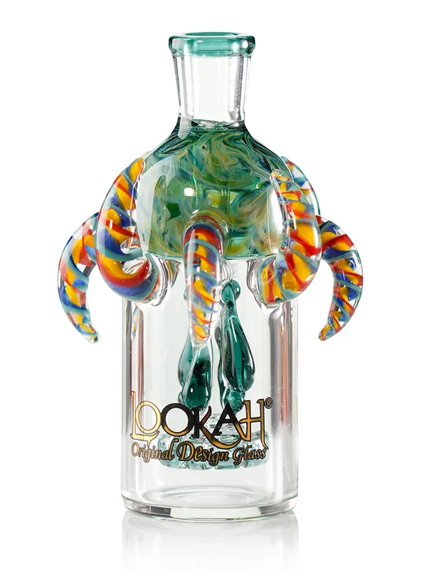 Dark Blue Horned Glass Ash Catcher